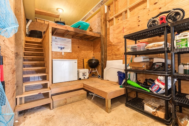 view of storage room