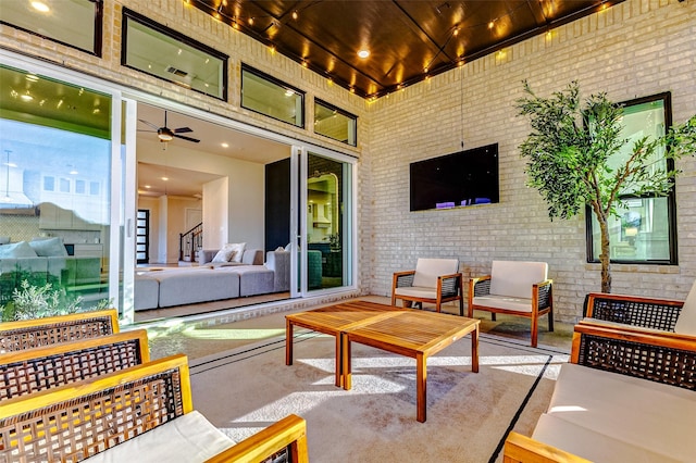 7606 Redwoods Forest Dr, Katy, TX 77493 - view of patio / terrace featuring outdoor lounge area
