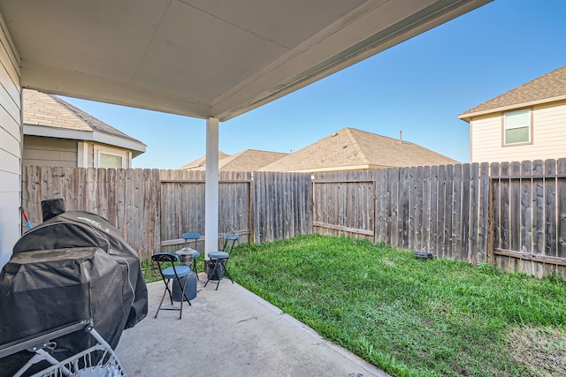 25639 Brooklyn Ln, Porter, TX 77365 - view of yard with a fenced backyard and a patio
