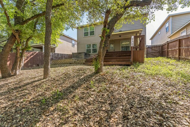 315 Prato Brezza, San Antonio, TX 78253 - back of house featuring a fenced backyard and a deck