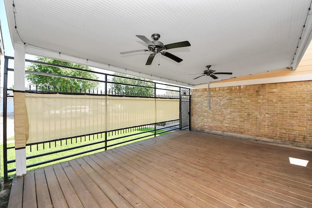 6430 Grandvale Dr, Houston, TX 77072 - deck with ceiling fan