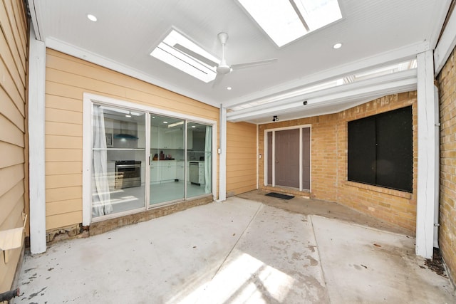 6430 Grandvale Dr, Houston, TX 77072 - view of patio with ceiling fan