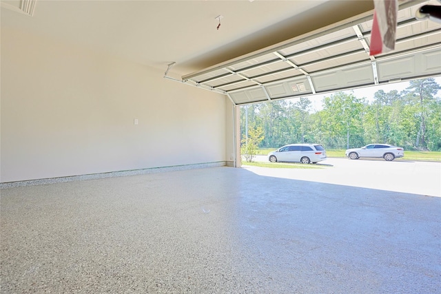 garage featuring visible vents