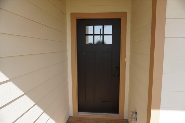 view of entrance to property