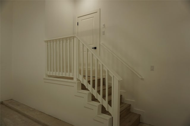 view of stairway