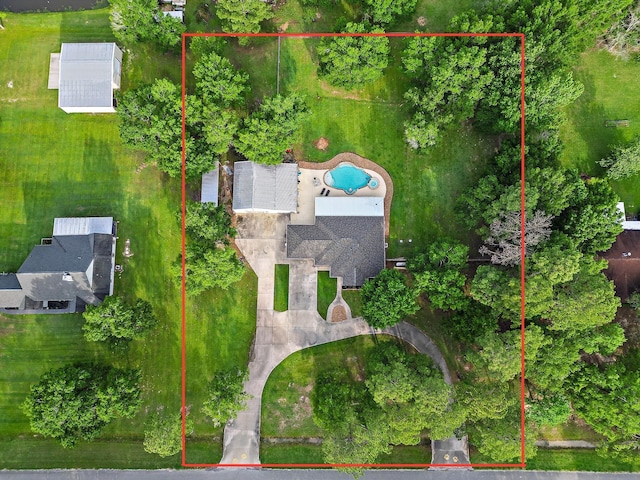 birds eye view of property