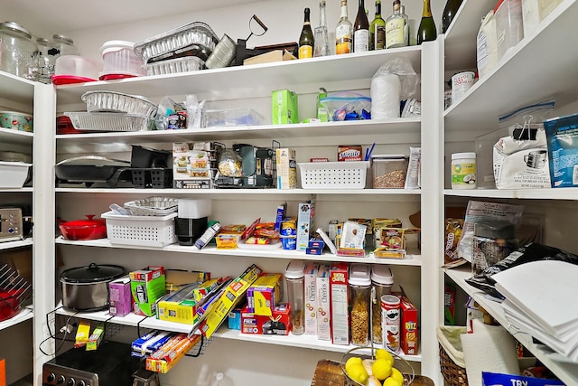 view of storage area