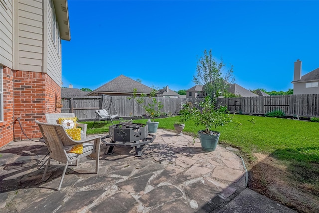 view of patio / terrace featuring a fenced backyard