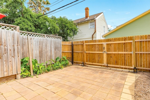 view of patio / terrace with a fenced backyard