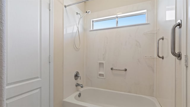 full bathroom with shower / bathtub combination