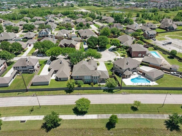 bird's eye view featuring a residential view