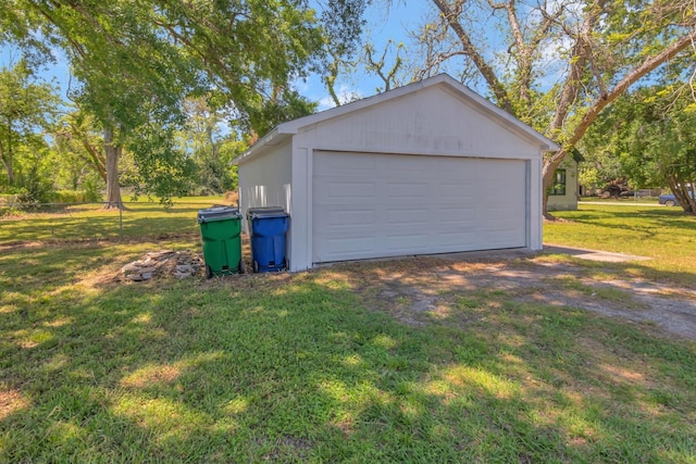 428 E Magnolia St, Angleton, TX 77515 - detached garage featuring fence
