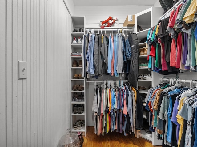 602 W 1st St, Freeport, TX 77541 - spacious closet featuring wood finished floors