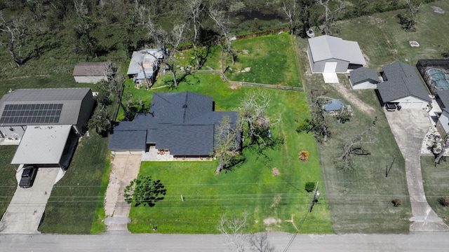 bird's eye view with a residential view