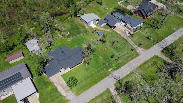 drone / aerial view featuring a residential view