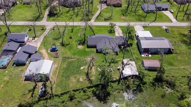bird's eye view with a residential view
