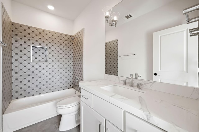 3714 Grennoch Ln, Houston, TX 77025 - full bathroom with vanity and bathtub / shower combination