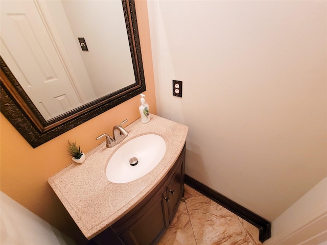bathroom featuring vanity