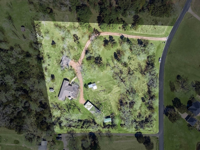 drone / aerial view featuring a rural view