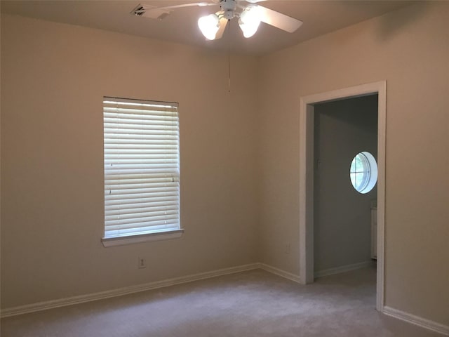 4810 N Pine Brook Way, Houston, TX 77059 - empty room with carpet flooring, ceiling fan, and baseboards