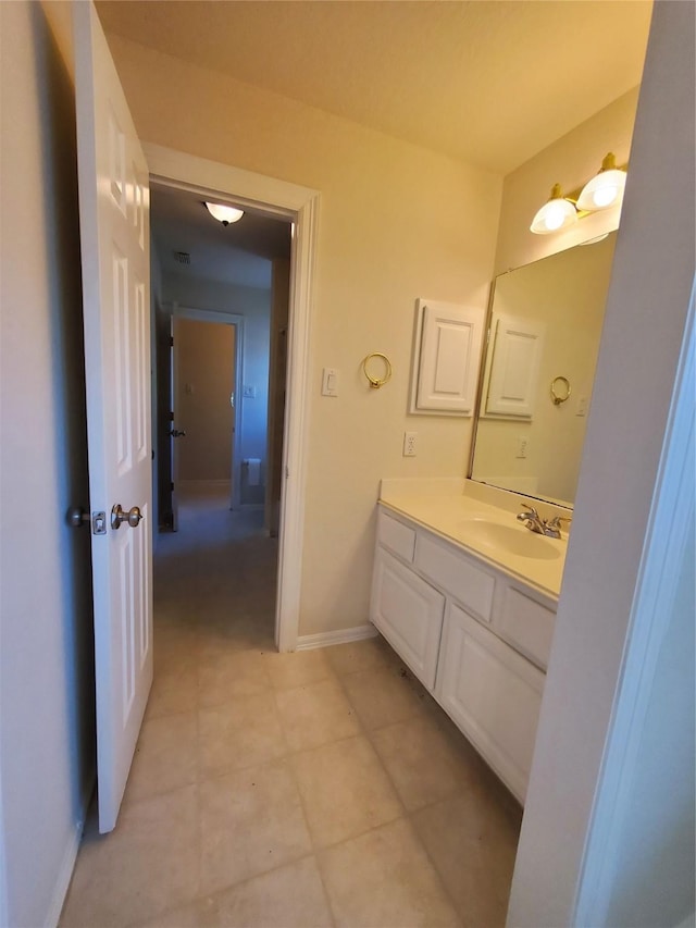 4810 N Pine Brook Way, Houston, TX 77059 - bathroom with vanity and baseboards