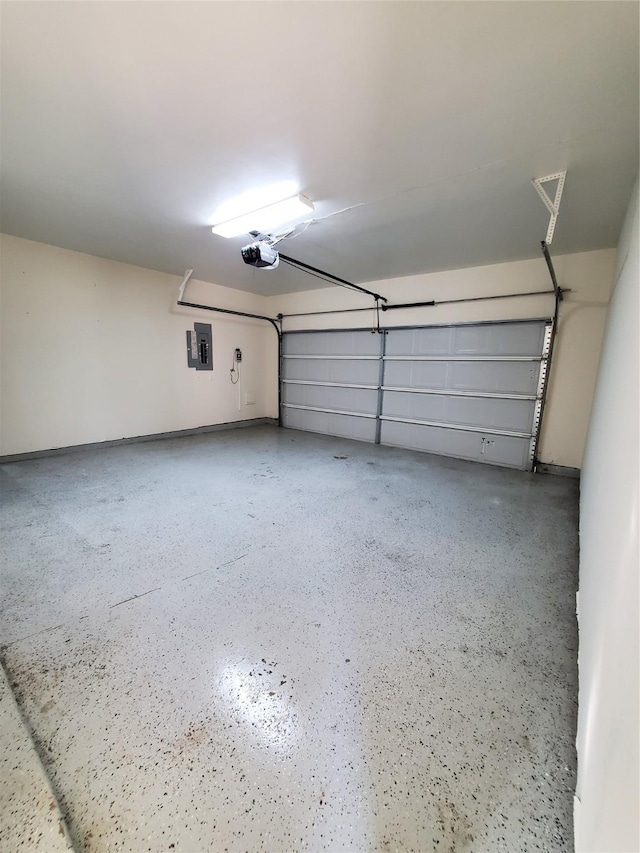 4810 N Pine Brook Way, Houston, TX 77059 - garage featuring a garage door opener and electric panel