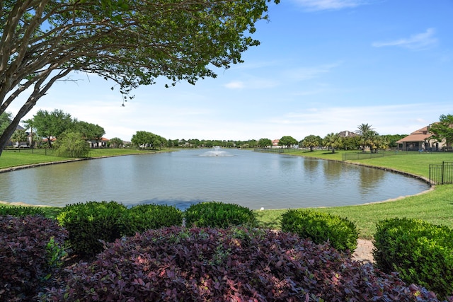 water view with fence