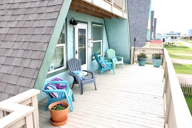 view of wooden terrace