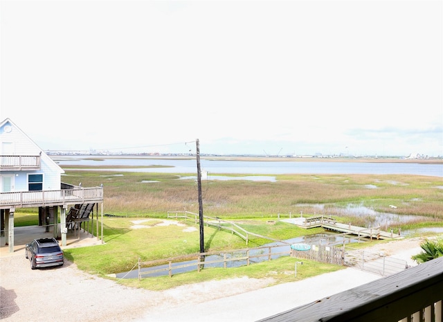 water view with fence