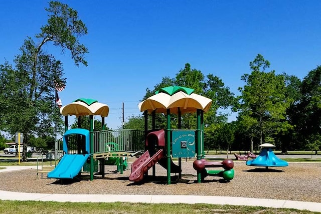 view of community jungle gym