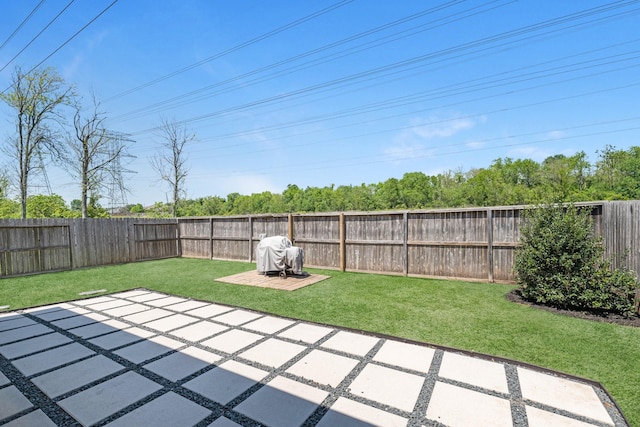 view of patio / terrace featuring a fenced backyard