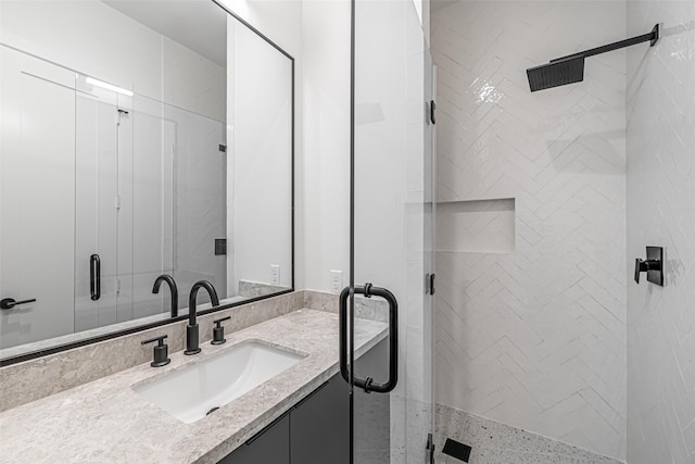 829 Alexander St, Houston, TX 77007 - full bathroom with vanity and a shower stall