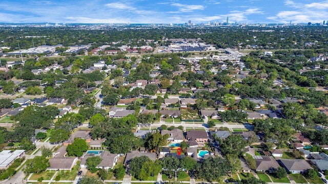 bird's eye view featuring a view of city