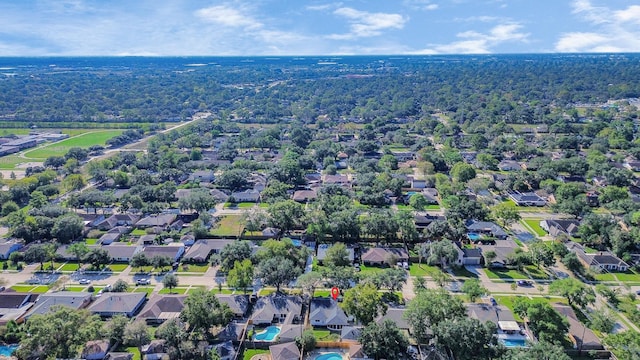 aerial view featuring a residential view