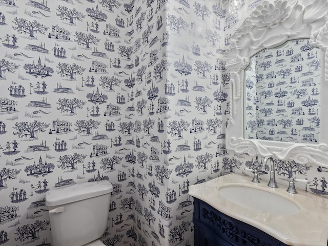 1800 Bright Way Ln, Dickinson, TX 77539 - half bathroom with toilet and vanity