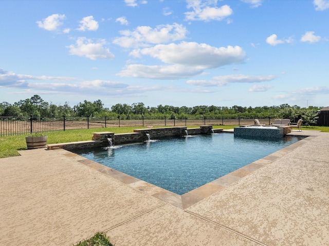 1800 Bright Way Ln, Dickinson, TX 77539 - view of swimming pool with a patio area and a pool with connected hot tub