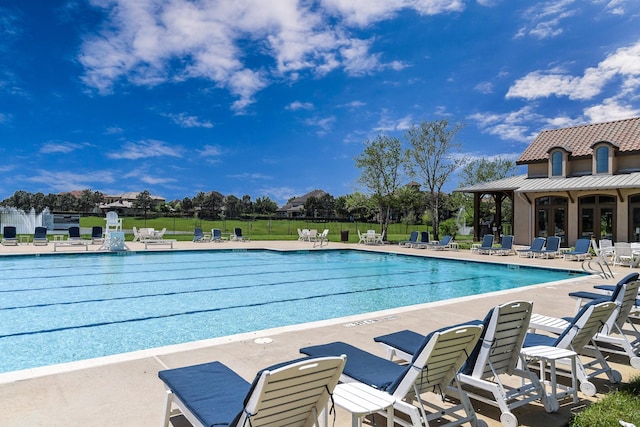 11710 Saporito Way, Richmond, TX 77406 - pool featuring a patio area and fence
