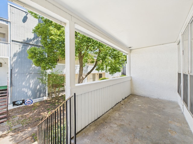 view of balcony