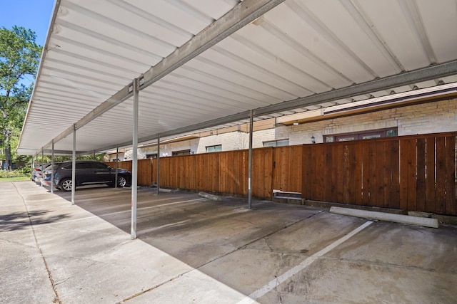11711 Memorial Dr Unit 367, Houston, TX 77024 - covered parking lot with fence