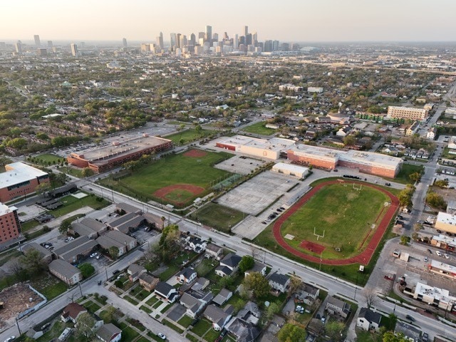 3522 Sampson St, Houston, TX 77004 - drone / aerial view with a view of city