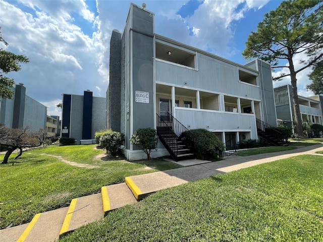 view of property with stairs