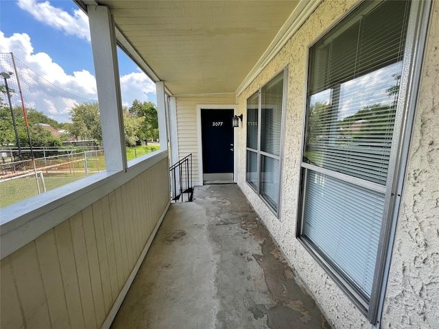 view of balcony