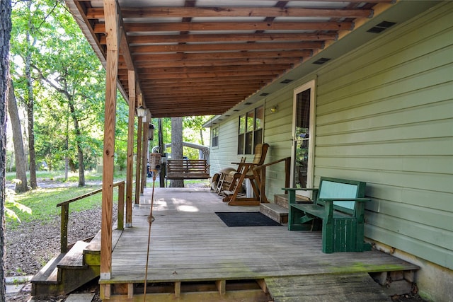 view of wooden terrace