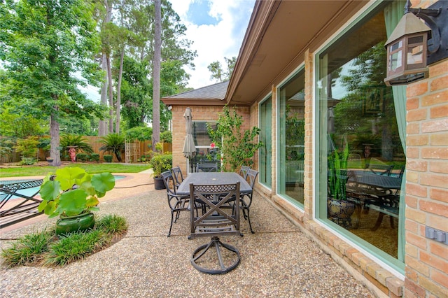 16123 Chasemore Dr, Spring, TX 77379 - view of patio featuring outdoor dining space