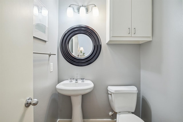 half bath with toilet
