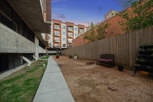 view of property's community with fence