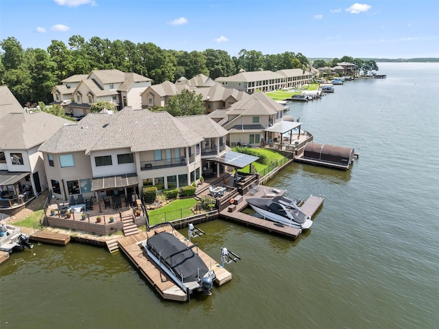 331 Old Aqua Lndg, Montgomery, TX 77356 - exterior space with a water view and a residential view