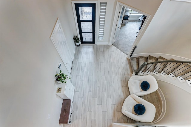 21123 Coral View Dr, Cypress, TX 77433 - foyer with stairs
