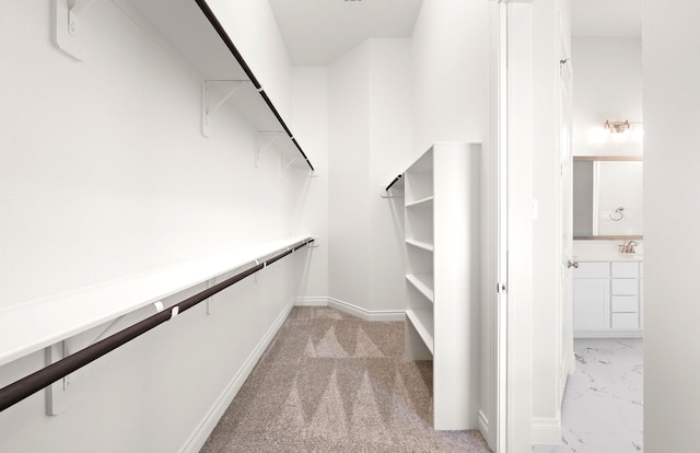 8215 Mount Washburn Ln, Porter, TX 77365 - walk in closet featuring light carpet