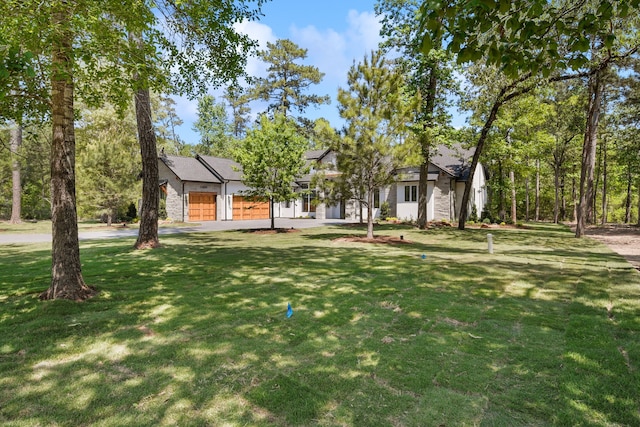 4458 Lily Bean, Montgomery, TX 77316 - exterior space with a garage and a front yard